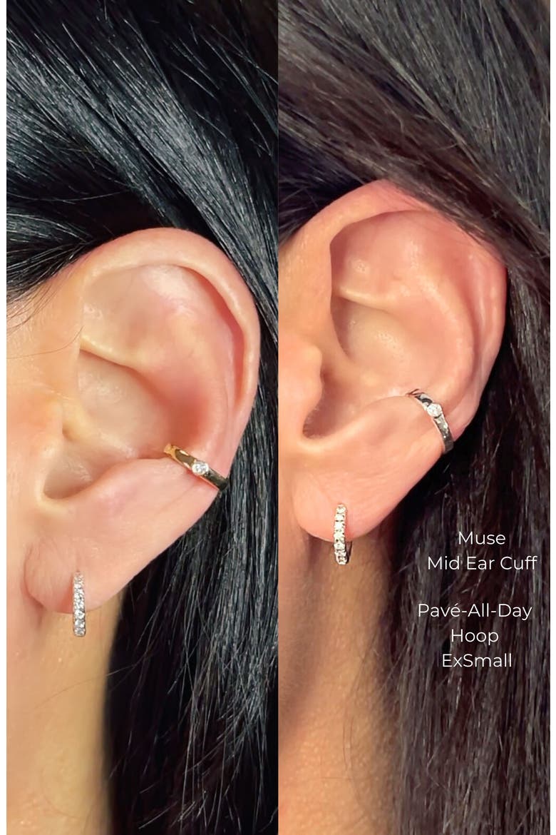 Muse Mid Ear Cuff, Alternate, color, Yellow Gold