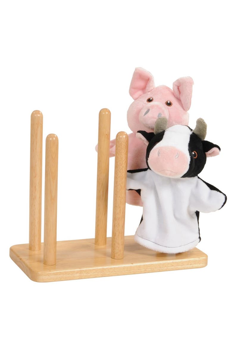 Tiered Puppet Stand, Alternate, color, Beige
