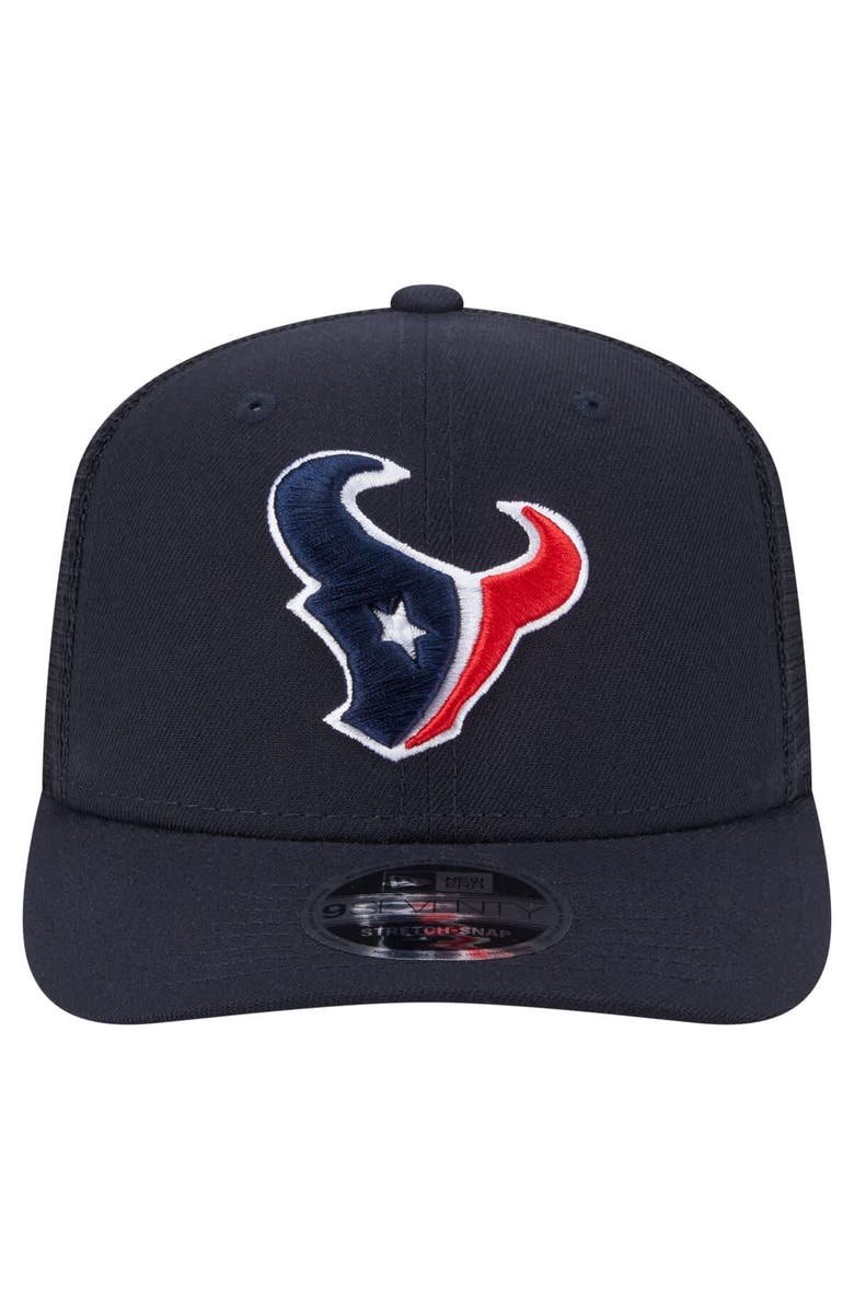 New Era Men's New Era Navy Houston Texans Main Trucker 9SEVENTY Stretch-Snap Hat, Alternate, color, 