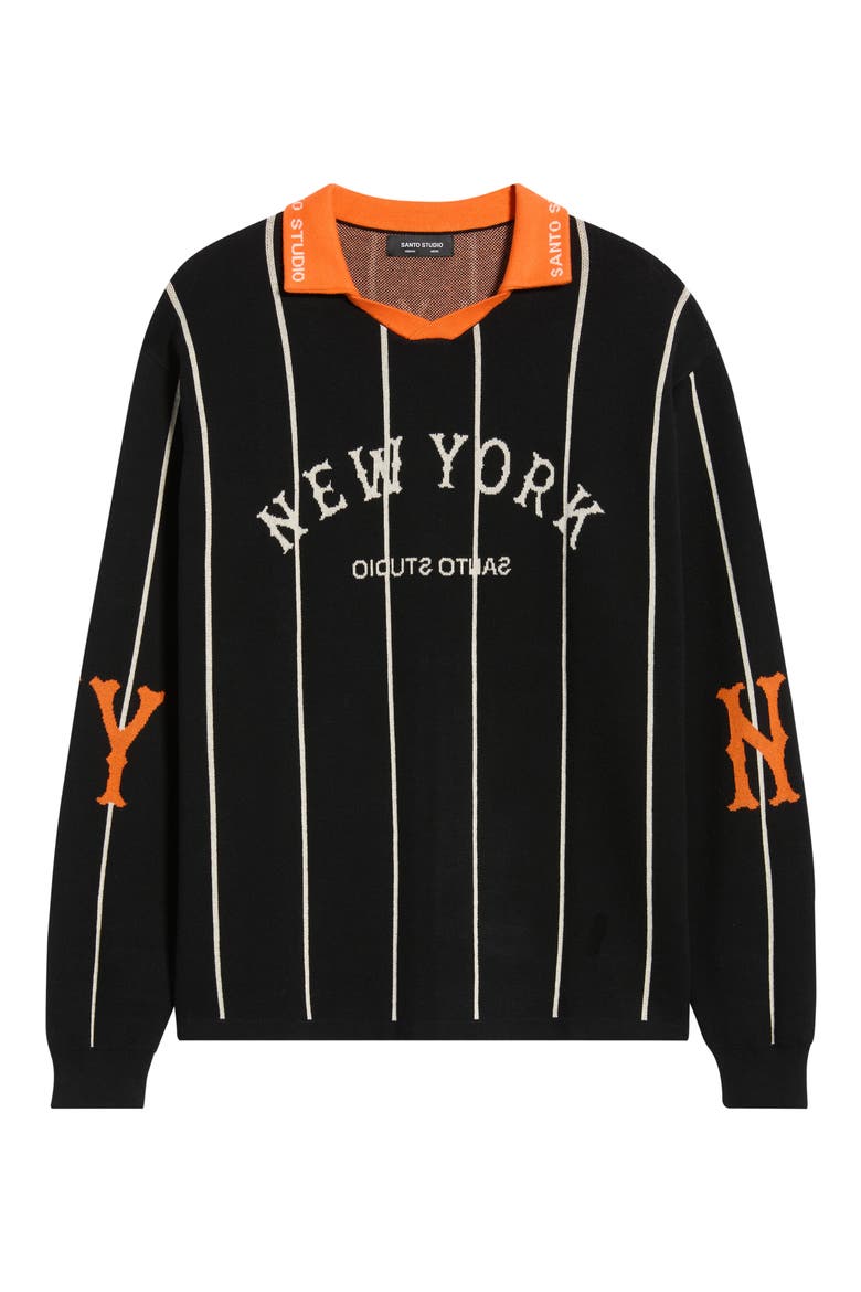 125 Cotton Rugby Sweater, Alternate, color, BLACK