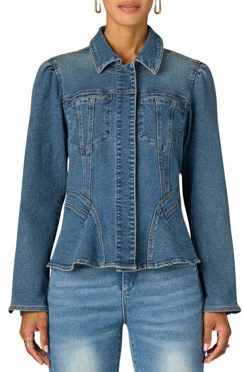 Peplum Denim Jacket
