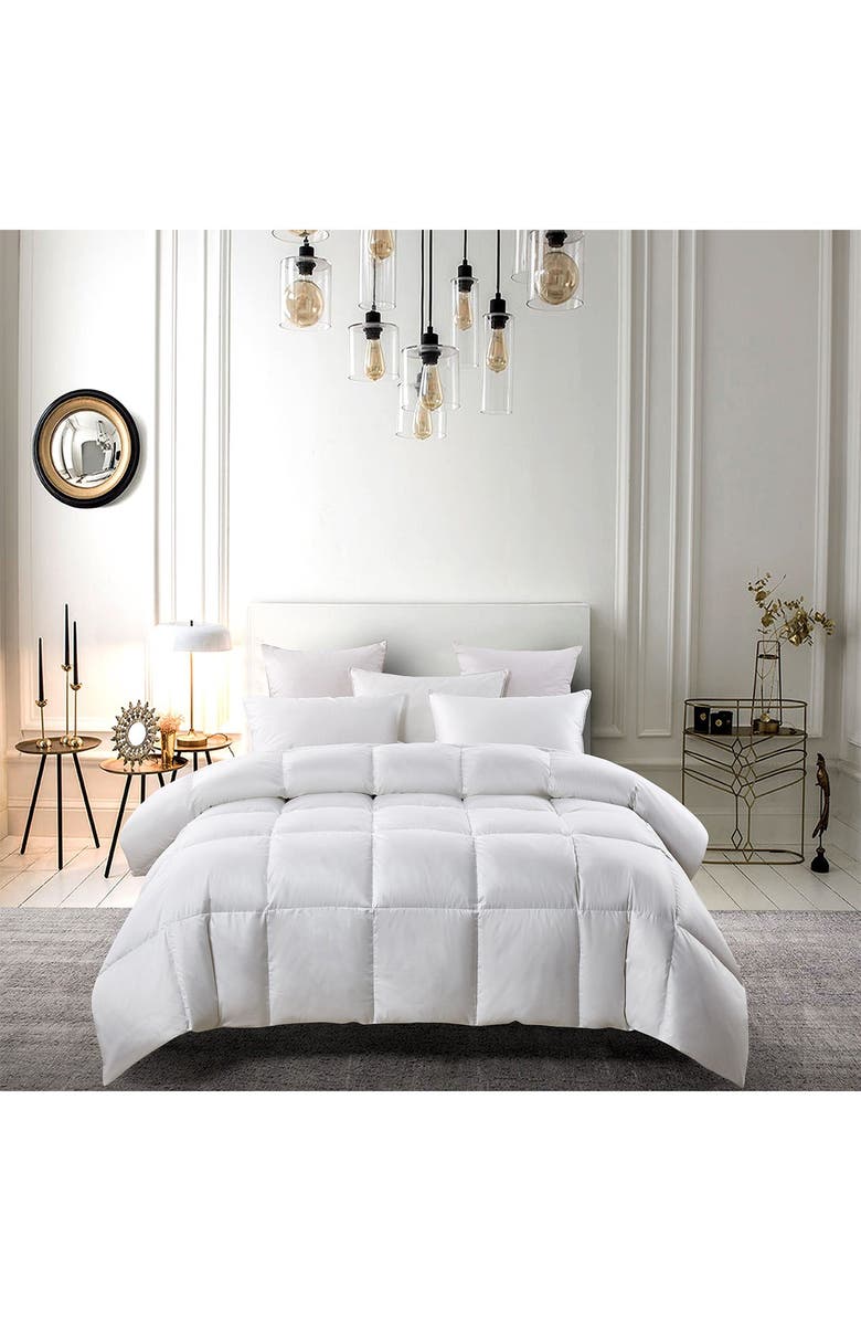 BLUE RIDGE HOME FASHIONS Serta 300TC Extra Warmth White Down & Feather Comforter, Main, color, 