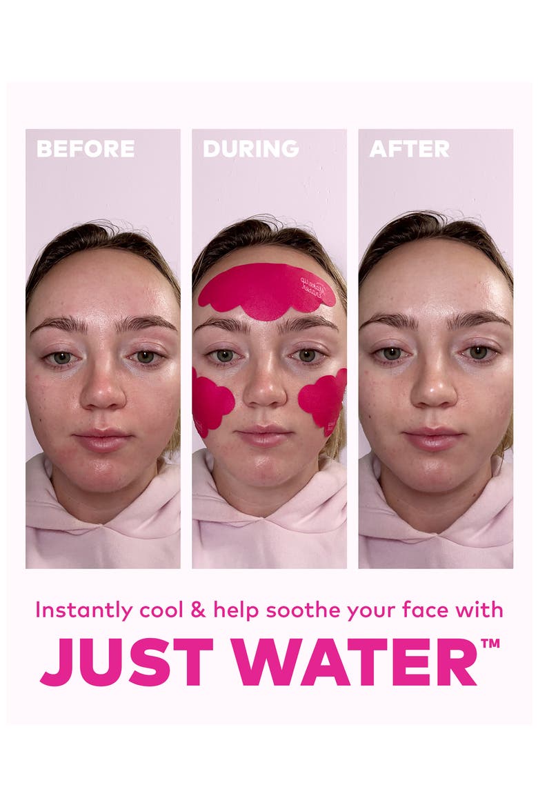 Cooling Clouds Face Patches Set, Alternate, color, PINK