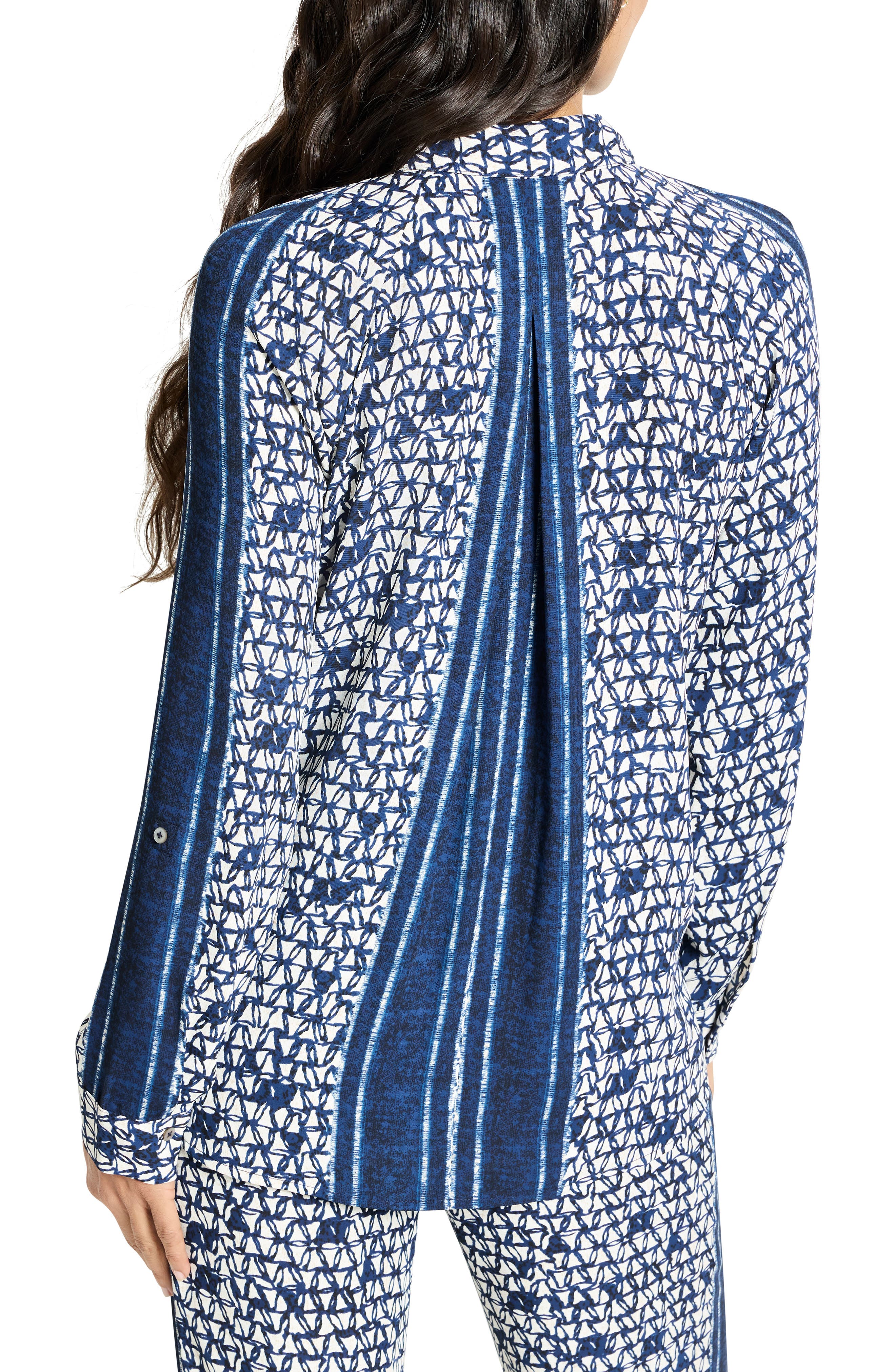 Etched Angles Button-Up Shirt - image 2