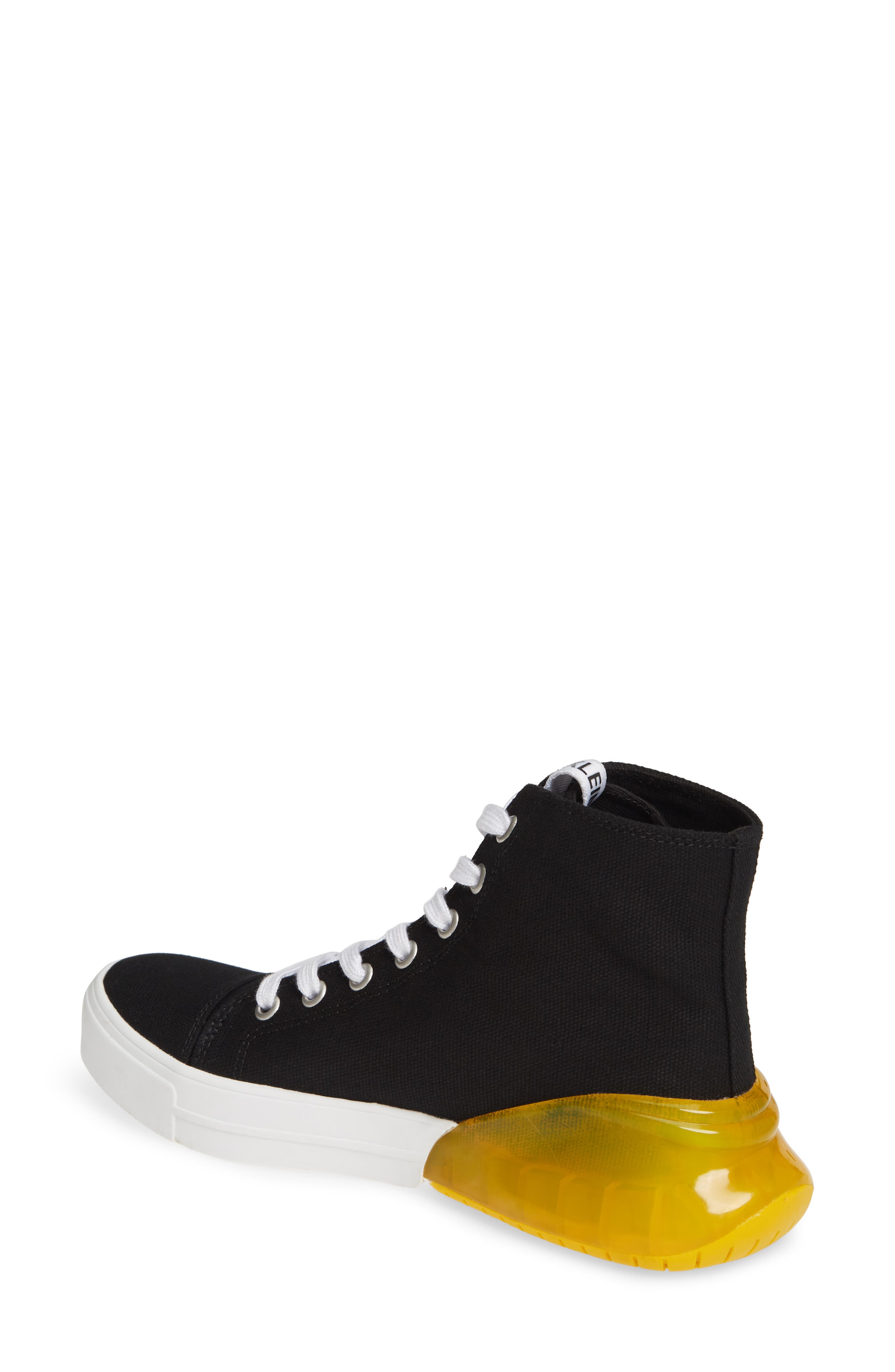 Moreen High Top Sneaker, Alternate, color, BLACK CANVAS