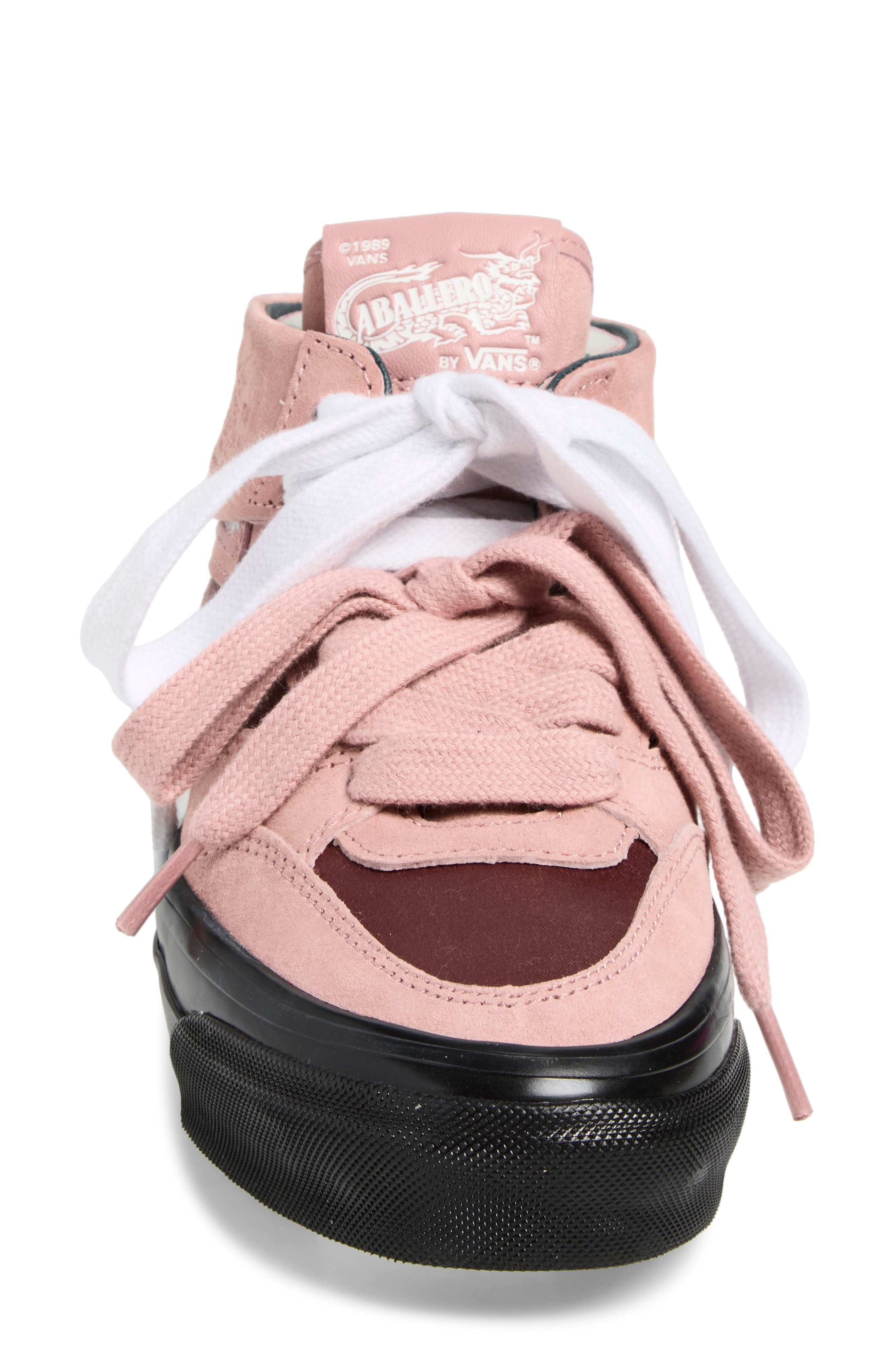 Half Cab Leather Sneaker, Alternate, color, LX HALF CABALLERO ROSE/BLACK