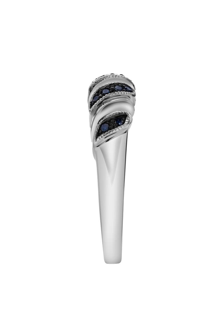 Delphine Sterling Silver 0.10 Ct Diamond Croissant Ring, Alternate, color, 925 Sterling Silver