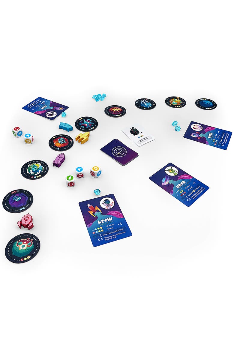Slingshot Dice Rolling Board Game, Alternate, color, Multicolored