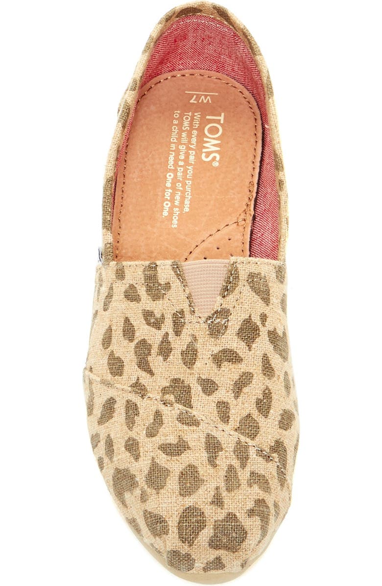 TOMS 'Classic - Leopard' Slip-On, Alternate, color,