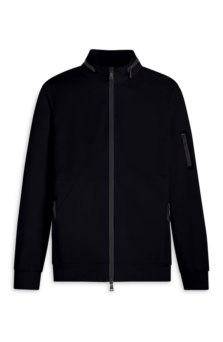 Bugatchi Cotton Blend Zip-Up Knit Jacket, Alternate, color, 