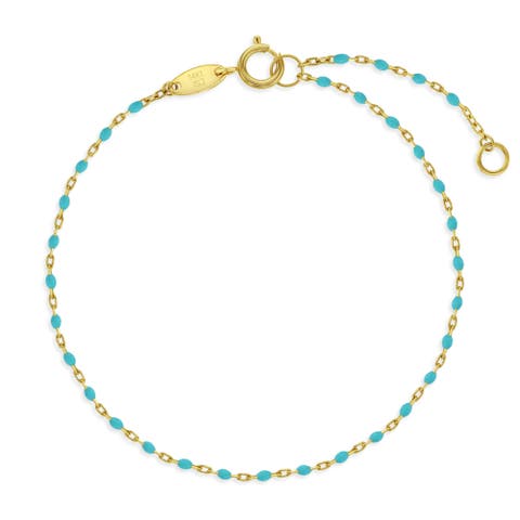 14k Enamel Satellite Girls Bracelet