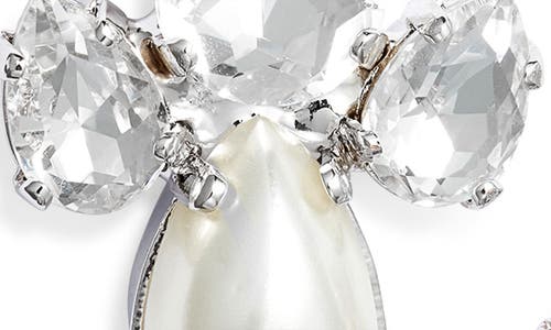 Simone Rocha Victorian Faux Pearl & Crystal Earrings In Pearl/crystal
