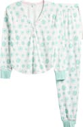 PJ Salvage Snowflake Wishes Brushed Pointelle Pajamas