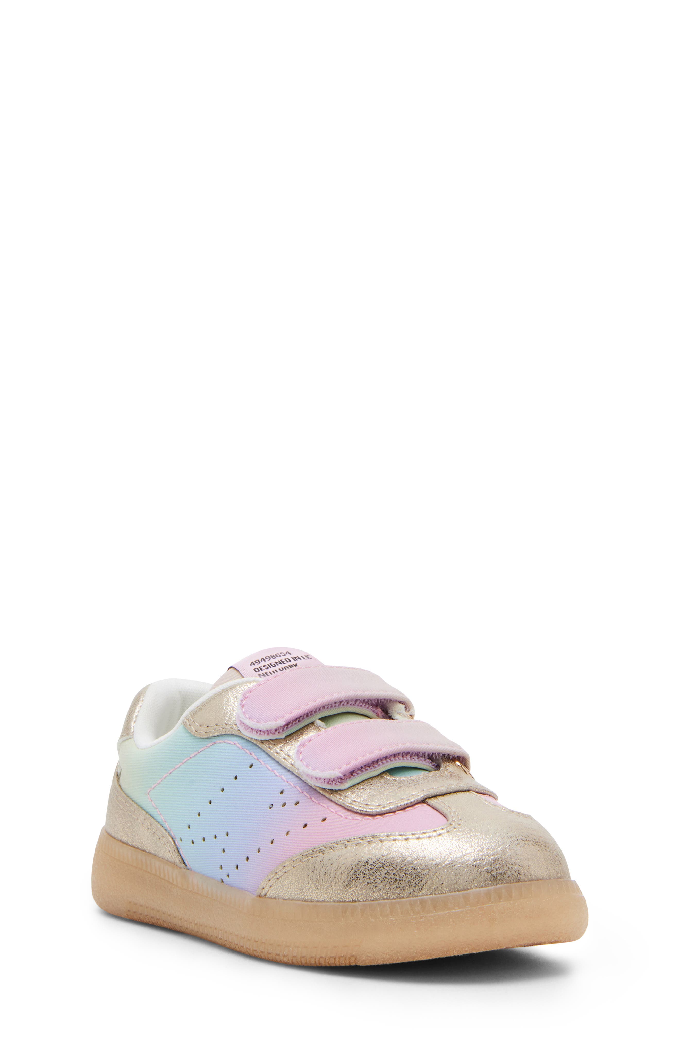Steve Madden Kids' Lax Metallic Colorblock Sneaker, Main, color, 