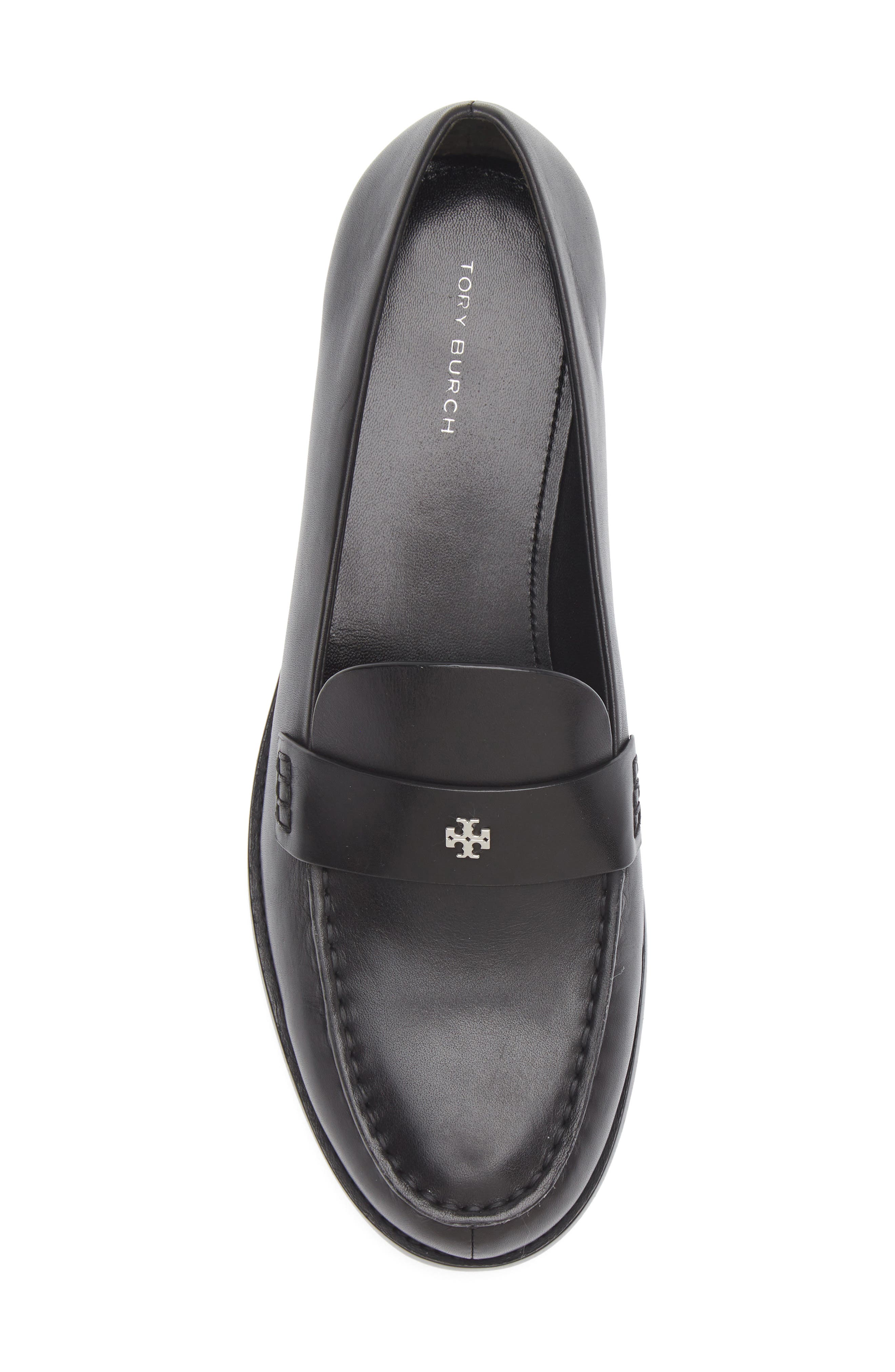 Tory Burch Classic Penny Loafer, Alternate, color, Perfect Black