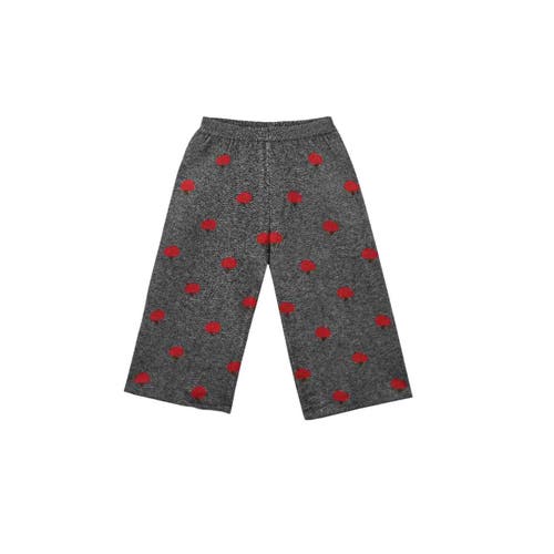 Sweet Cactus Apple Knit Outfit Set In Gray