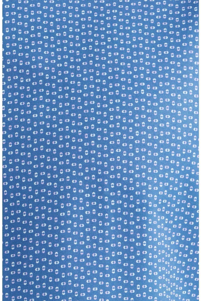 Jackson Microprint Short Sleeve Performance Poplin Button-Up Shirt, Alternate, color, WINDSOR BLUE