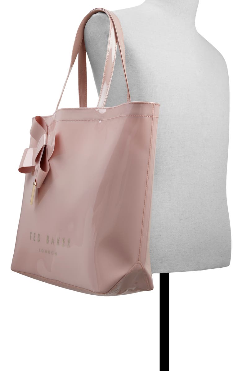 Ted Baker Nicon Knot Bow Large Icon Tote, Alternate, color, Pink