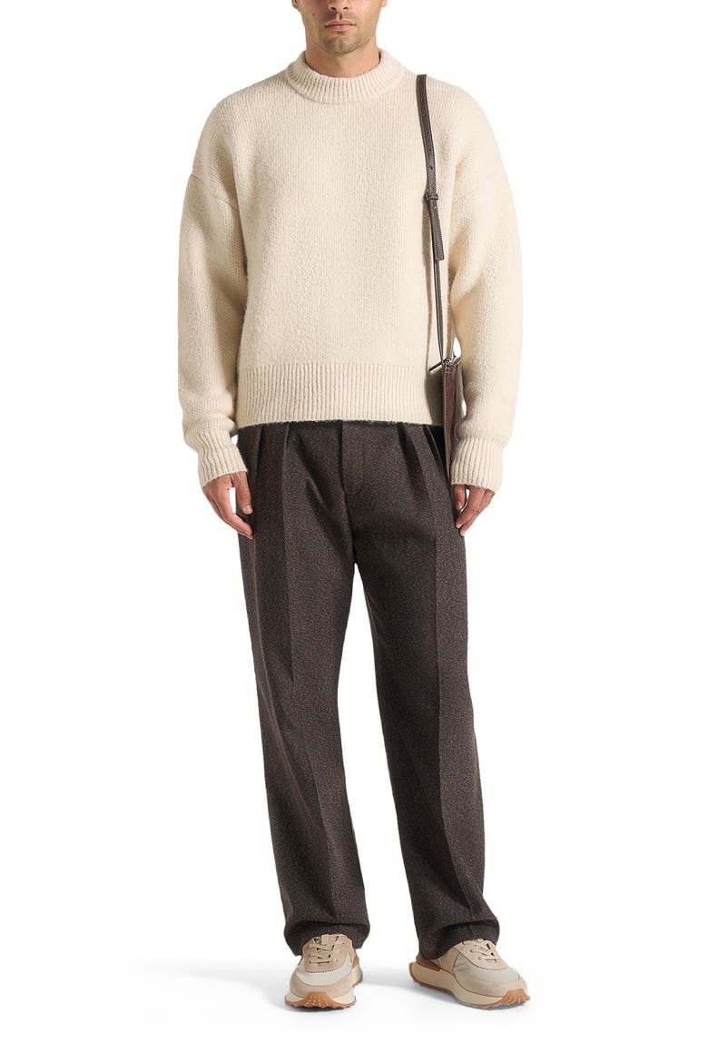 Brushed Wool Knit Jumper, Alternate, color, Cream