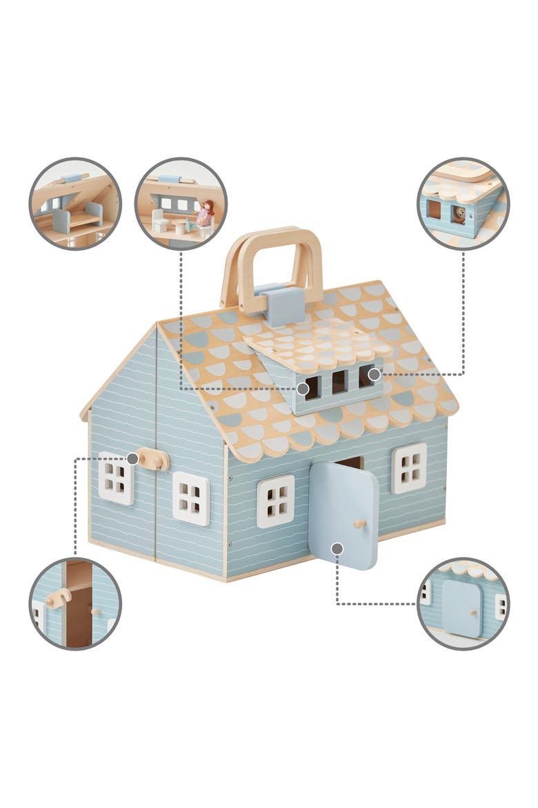 Olivia's World Portable Dollhouse Playset, Alternate, color, GRAY/ WOOD