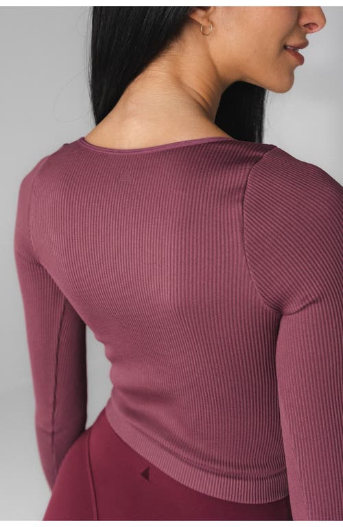 Vitality Synergy V Long Sleeve In Mauve