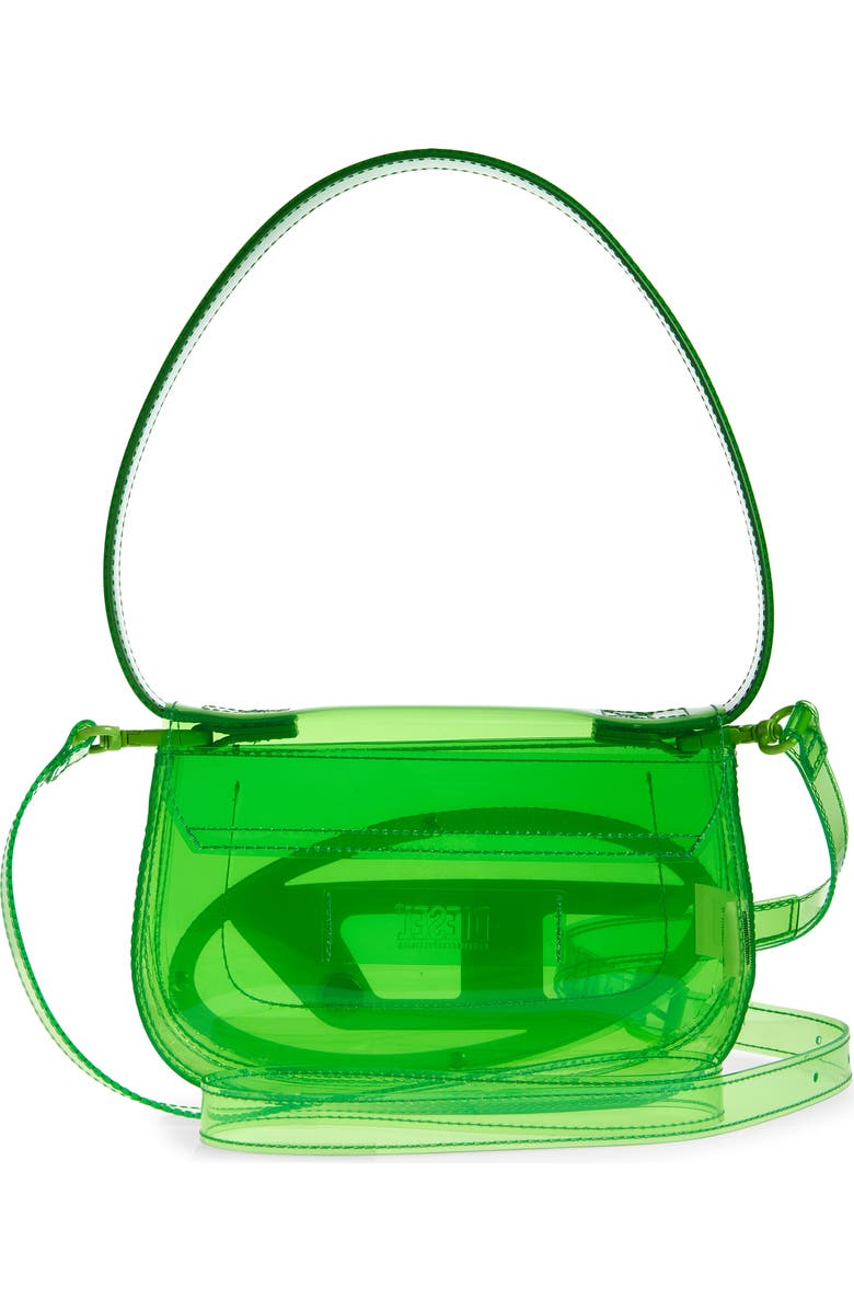 DIESEL<sup>®</sup> 1DR Logo Clear Shoulder Bag, Alternate, color, Green