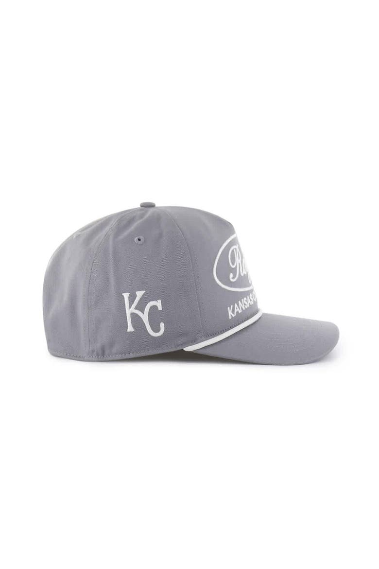 Men's '47 Gray Kansas City Royals Foundational Hitch Adjustable Hat, Alternate, color, Gray