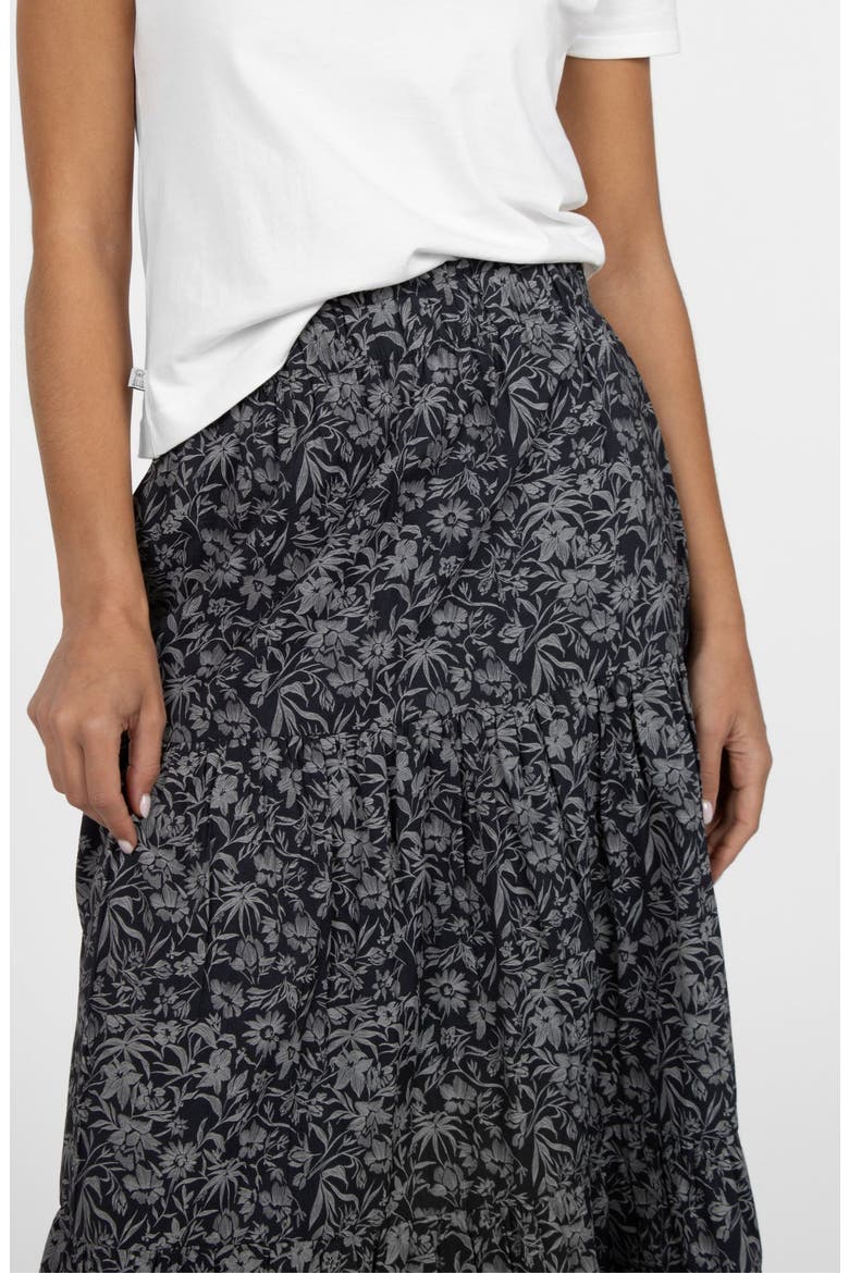 Meadows Skirt, Alternate, color, Midnight Botanical