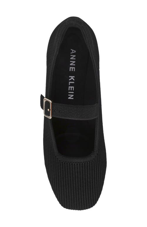 Anne Klein Mabel Mary Jane Flat In Black