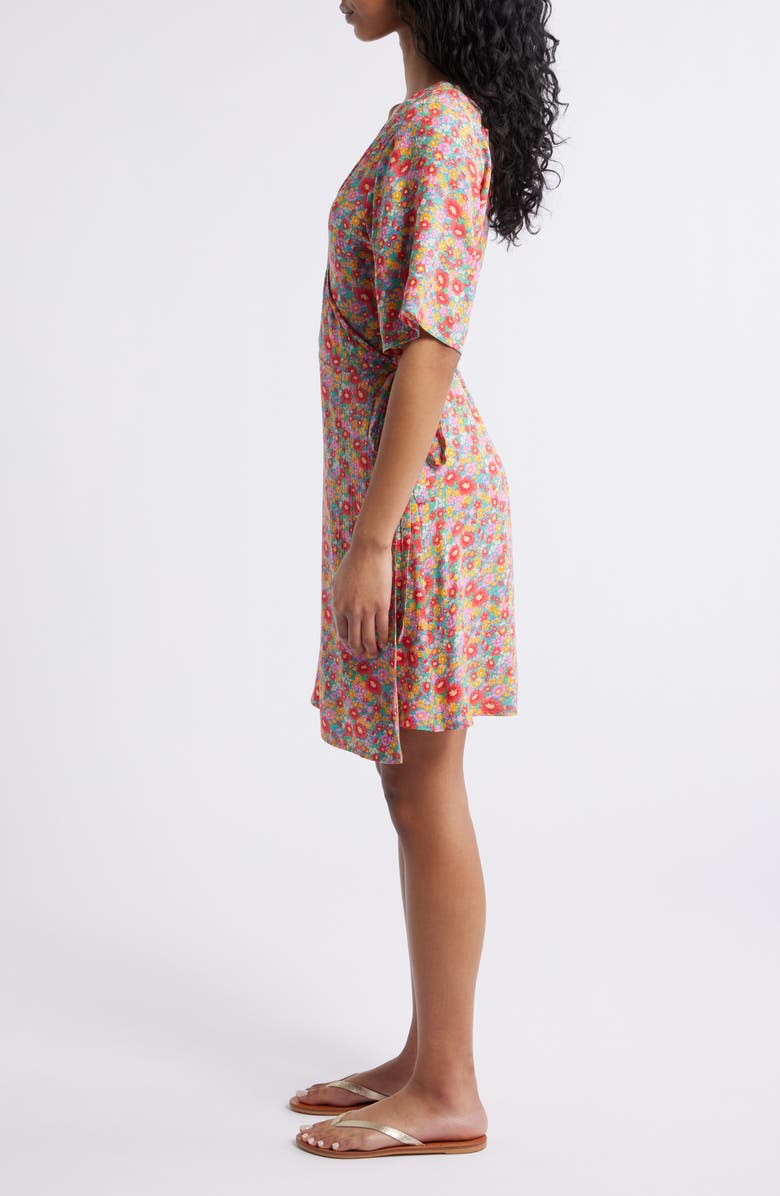 Rip Curl Las Dalias Ditsy Wrap Dress, Alternate, color, Blue
