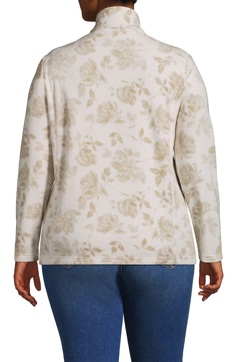 Lands' End Anyweather Fleece Full Zip Jacket, Alternate, color, Champagne Floral