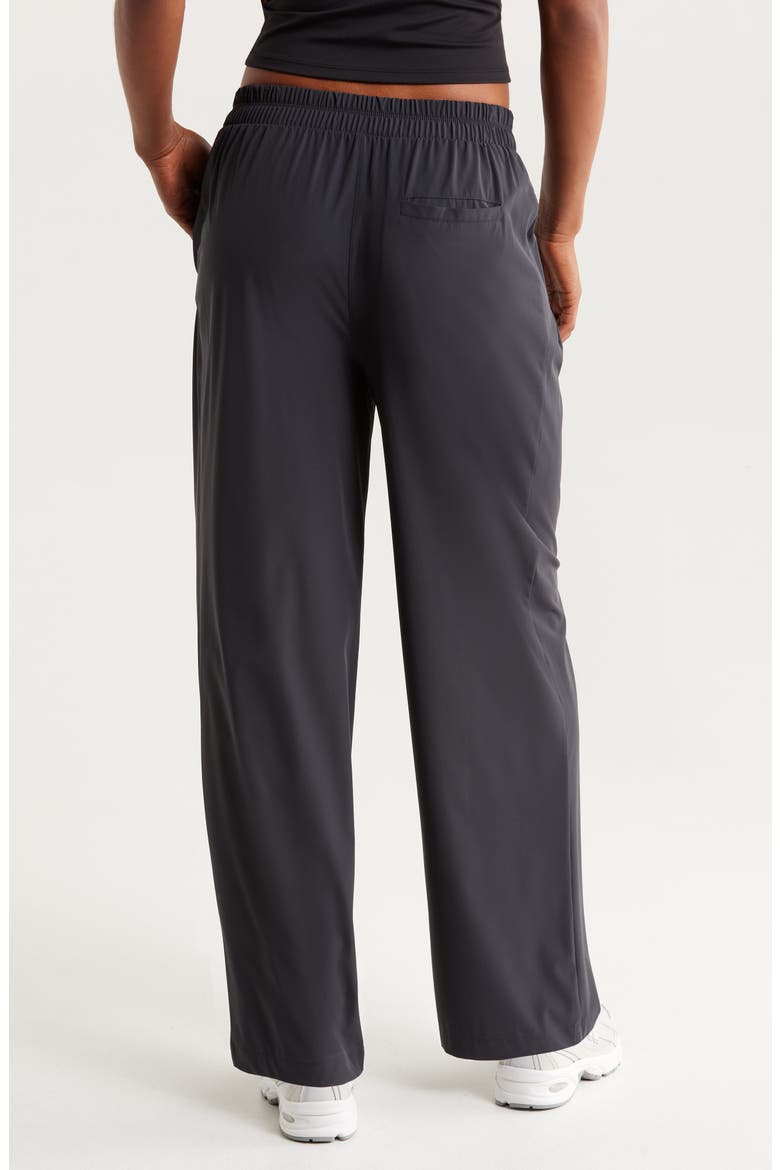 Atlas High Waist Straight Leg Pants, Alternate, color, BLACK