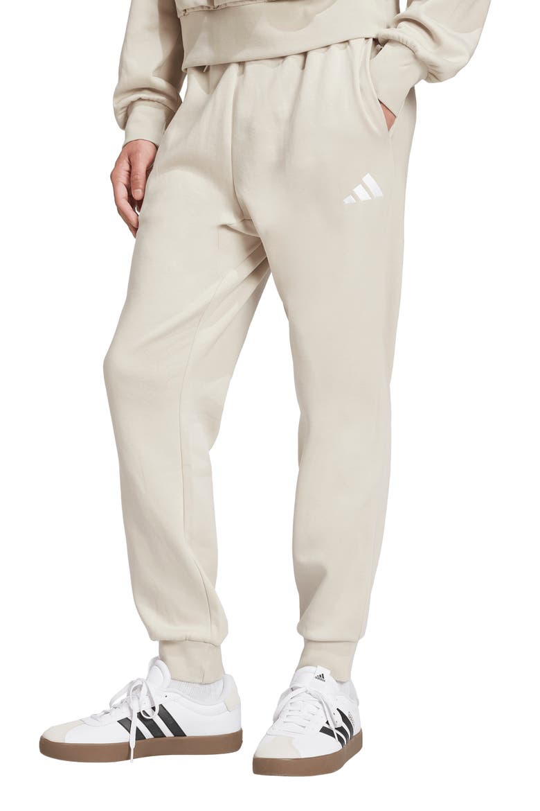 Essentials Feelcozy Fleece Pants, Main, color, WONDER ALUMINA/ WHITE