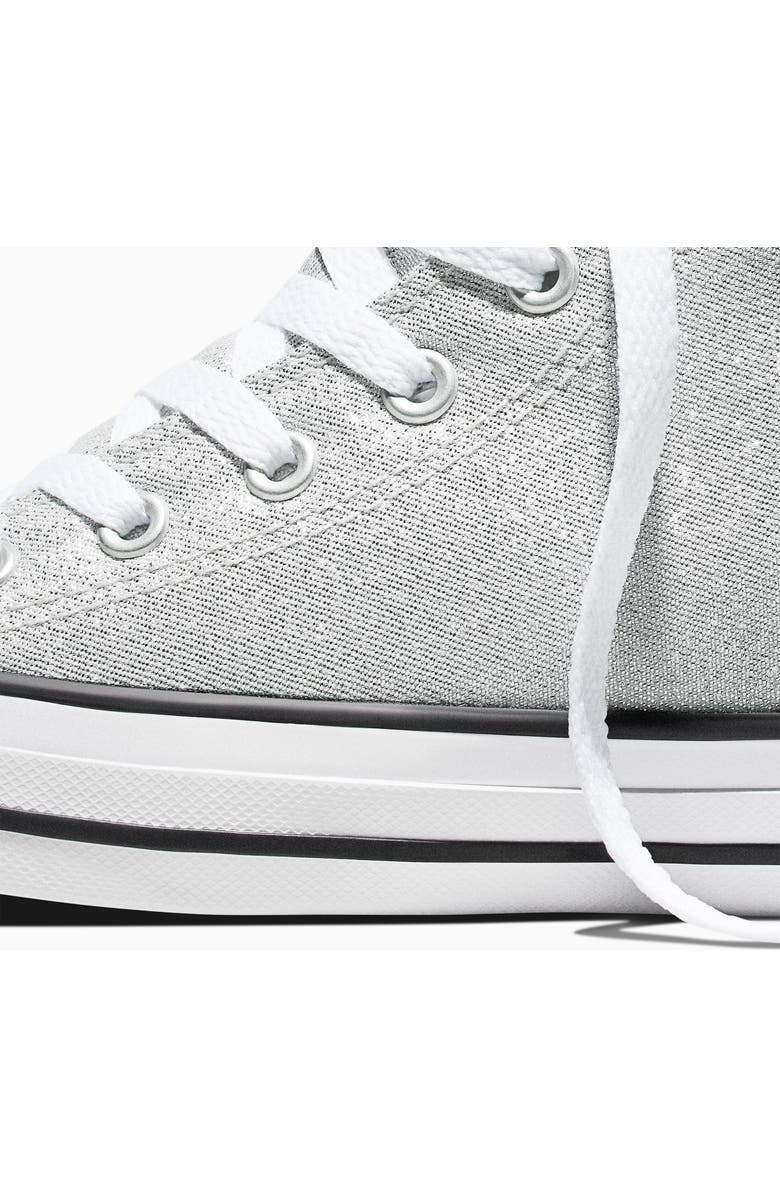 Converse Kids' Chuck Taylor All Star Easy On Canvas High Top Sneaker, Alternate, color, Light Grey/ White/ Black