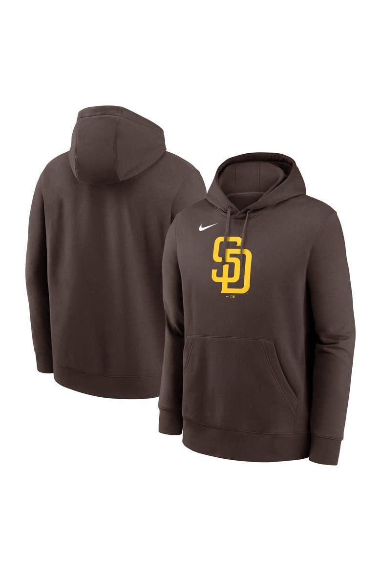 Men's Nike Brown San Diego Padres Logo Club Fleece Pullover Hoodie, Main, color, Brown