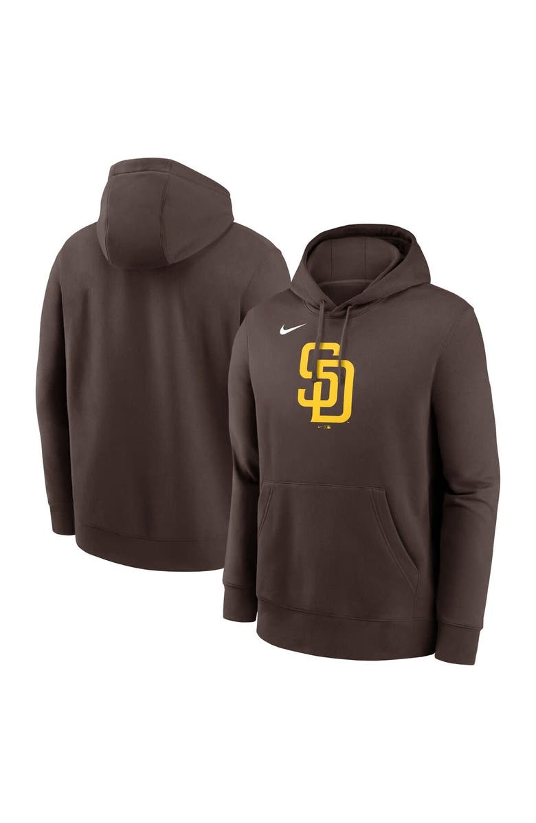 Nike Men's Nike Brown San Diego Padres Logo Club Fleece Pullover Hoodie, Main, color, Brown