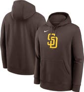 Nike Men's Nike Brown San Diego Padres Logo Club Fleece Pullover Hoodie