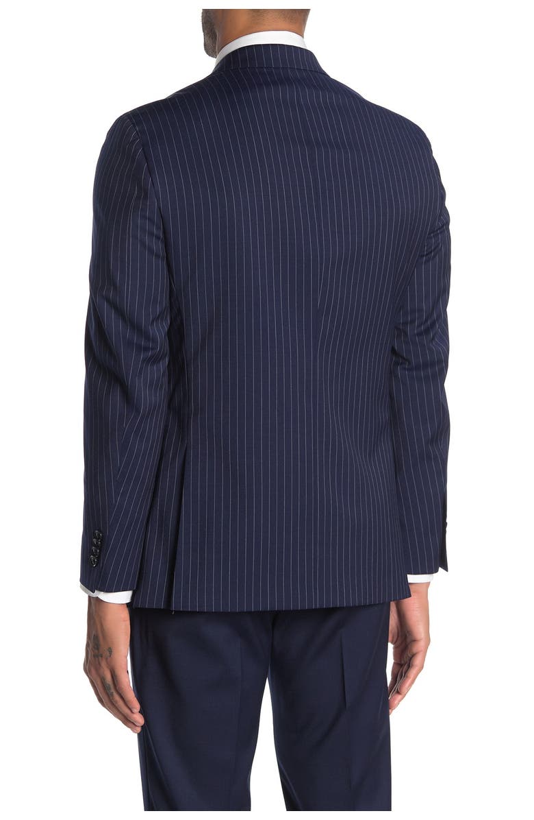 Tommy Hilfiger Slim Fit Wool Blend Pinstripe Suit Separate Jacket, Alternate, color,