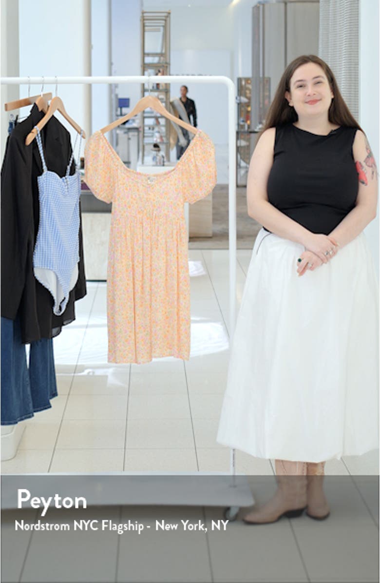 Heart Song Floral Babydoll Minidress, sales video thumbnail