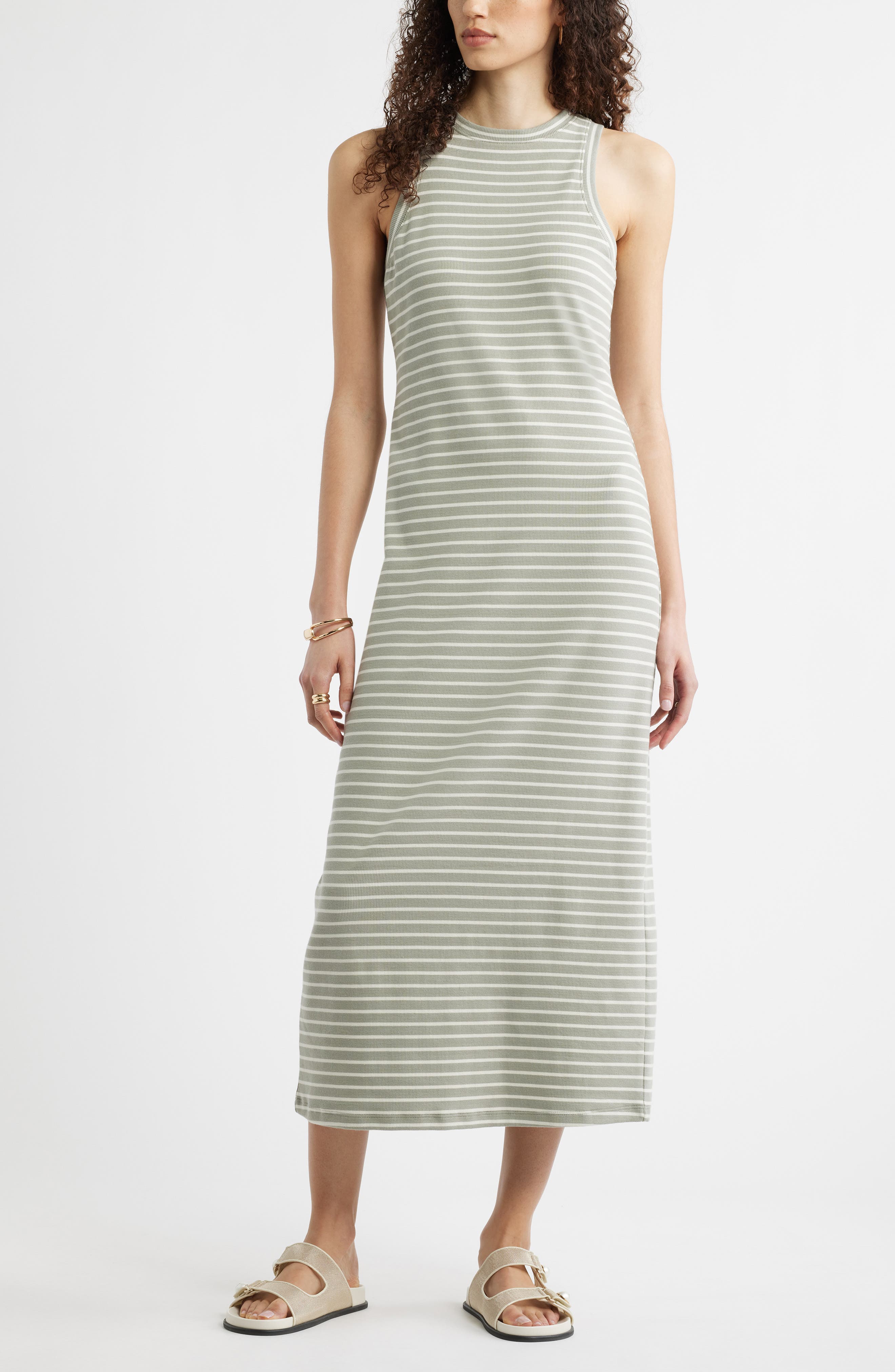 GREEN- IVORY RITA STRIPE