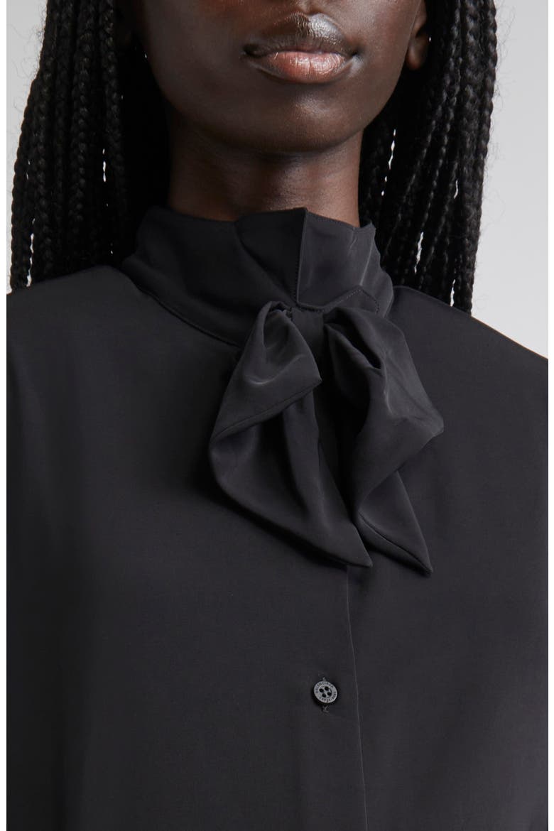 Bow Blouse, Alternate, color, 1000 BLACK