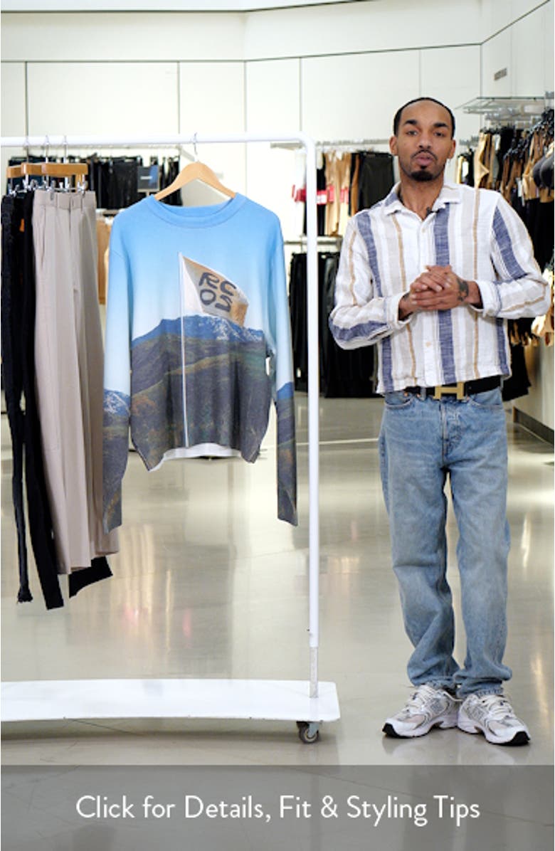 Flag Photo Graphic Sweater, sales video thumbnail