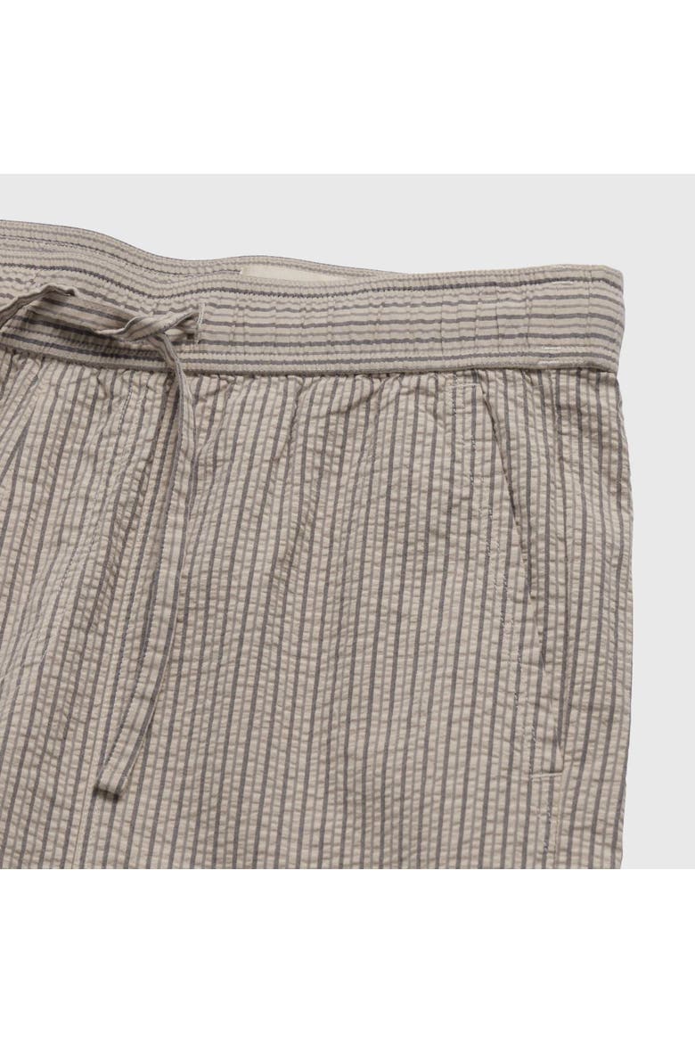 Tyler Crinkle Stripe Drawstring Short, Alternate, color, chinchilla