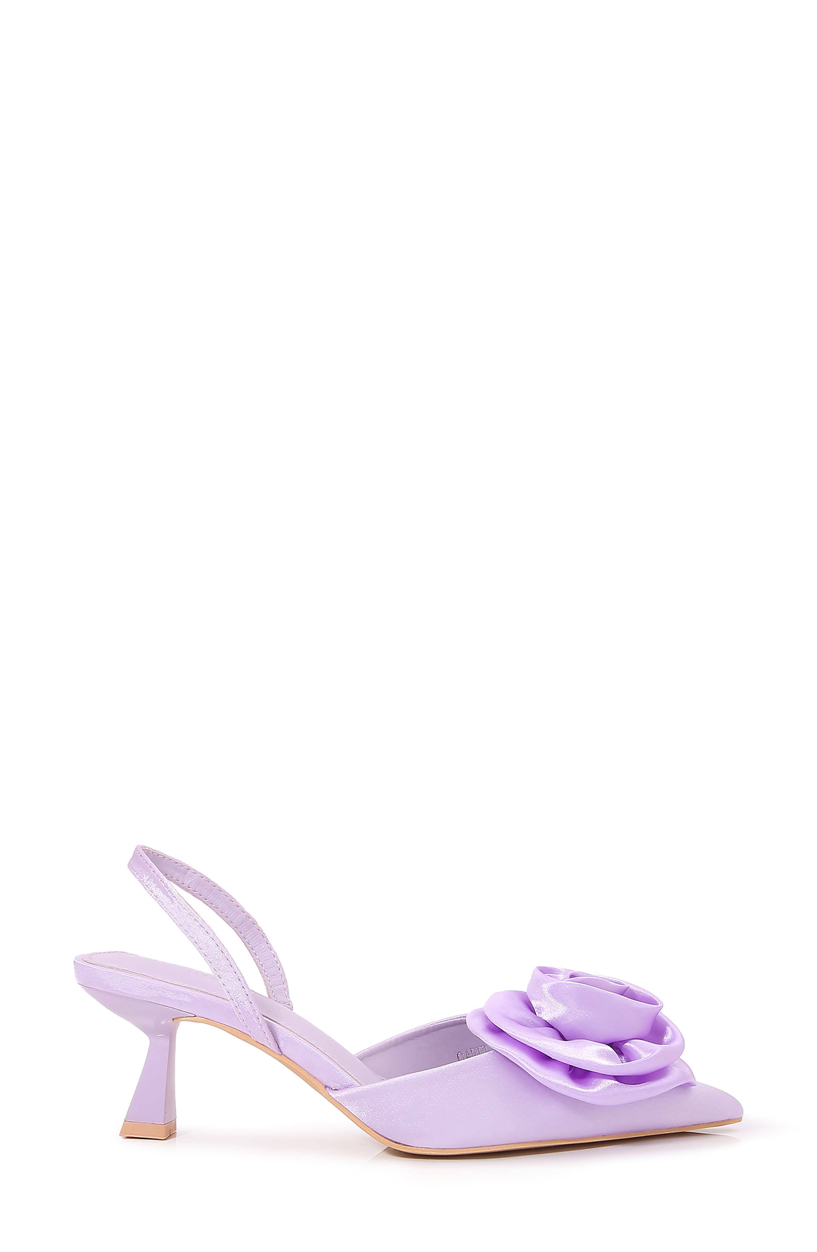 BERNESS Camellia Flower Slingback Pump, Alternate, color, Purple