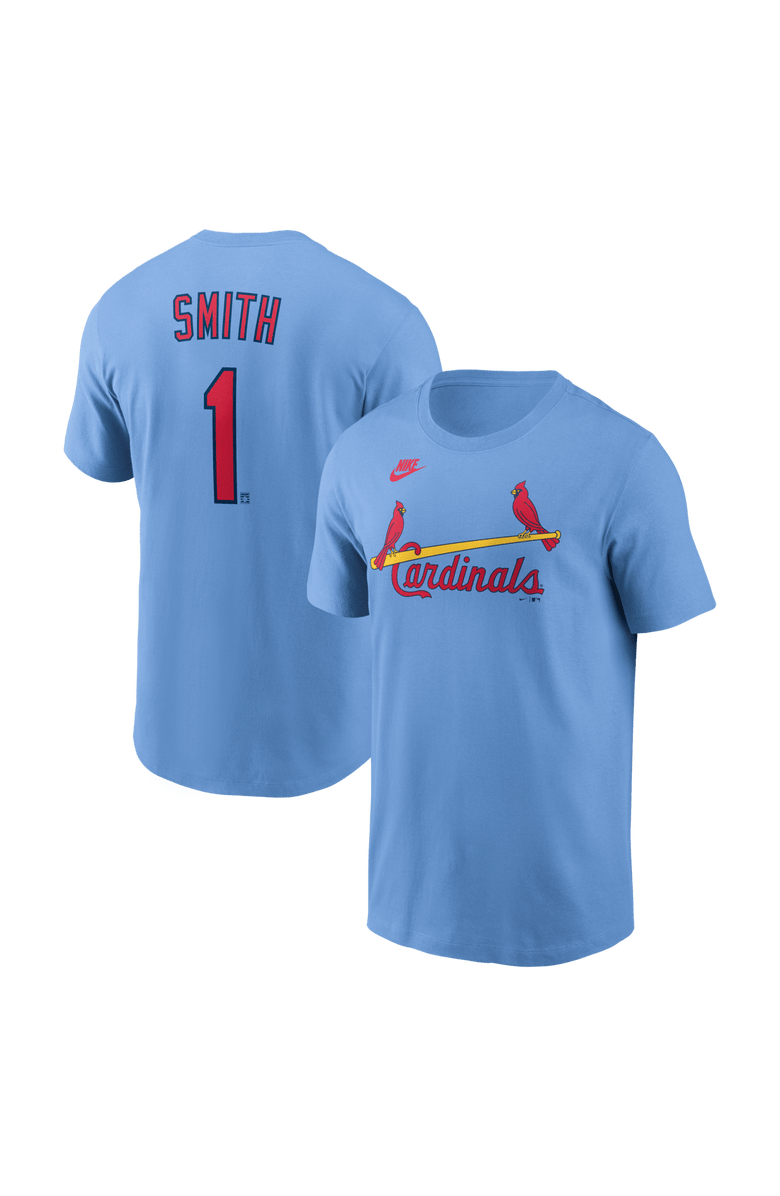 Nike Men's Nike Ozzie Smith Light Blue St. Louis Cardinals Cooperstown Collection Name & Number T-Shirt, Main, color, Light Blue