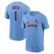 Nike Men's Nike Ozzie Smith Light Blue St. Louis Cardinals Cooperstown Collection Name & Number T-Shirt