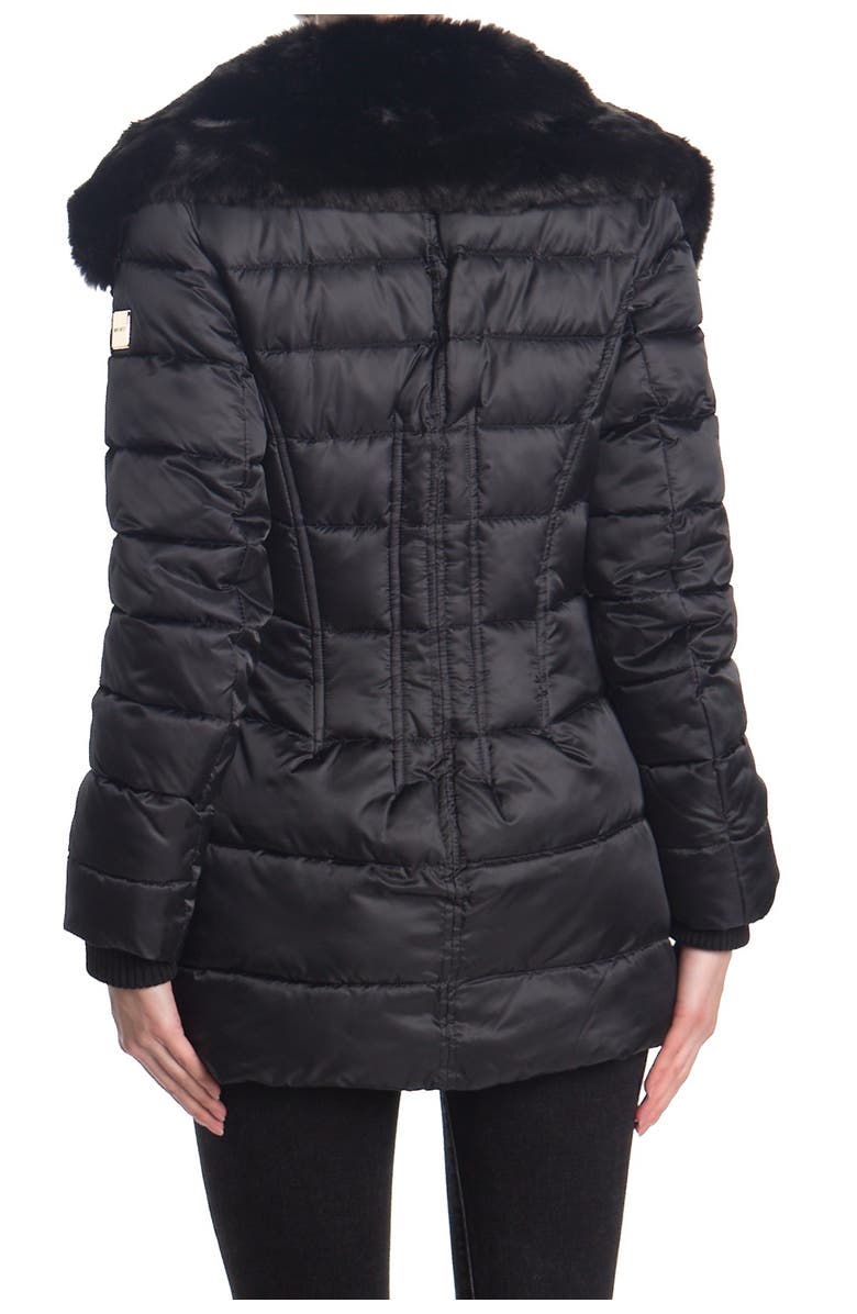 Nine West Faux Fur Trim Hood Quilted Puffer Jacket | Nordstromrack