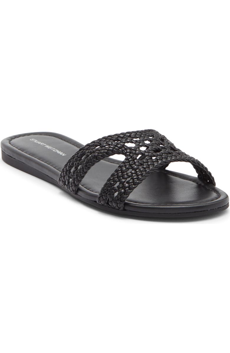 Stuart Weitzman Briar Slide Sandal, Main, color, Black