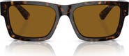Prada 56mm Rectangular Sunglasses
