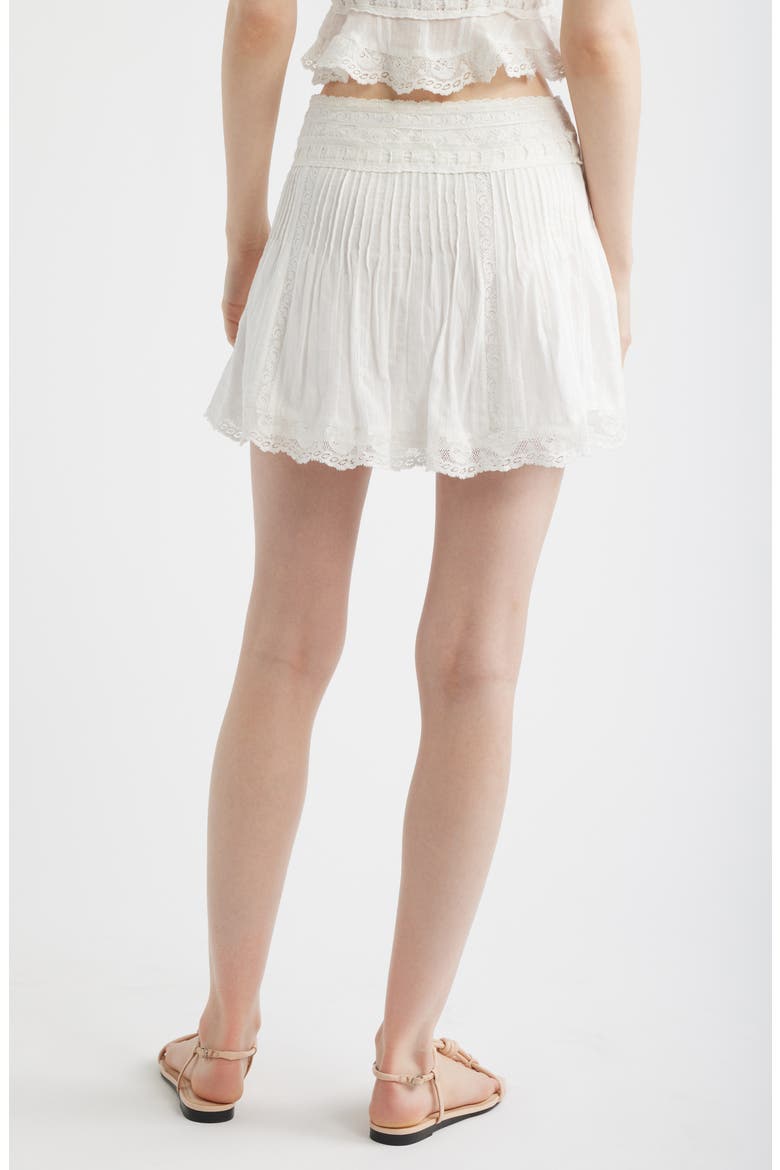 Solena Lace Miniskirt, Alternate, color, WHITE